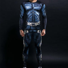 Load image into Gallery viewer, Men's Compression GYM training Clothes Suits workout Superman jogging Sportswear Fitness Dry Fit Tracksuit Tights 2pcs / sets